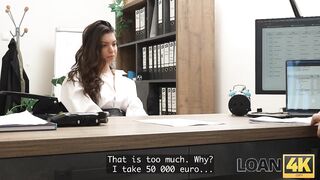 LOAN4K. 18-year-Old Beauty gets Drilled in the Office by her Boss