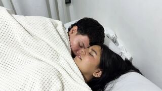 My Concupiscent Boyfriend Gives Me a Hard Fuck No Matter That My Little Stepbrother Is by Our Side.