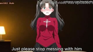 Rin Tohsaka hard screwed netorare anime animation
