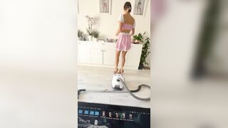 Cleaning Lady Was In nature's garb by the Client