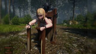 Gol 3D Golden-haired Elf Thrall Screwed by Many Goblins in the Forest
