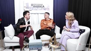 Free use Host Sucks Tech Guests On Morning Set