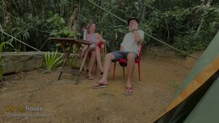 Wicked Woman Gives a Blowjob and Rides a Stranger at the Campsite.