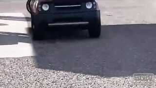 Road journey ends with glamorous fucking at sunset