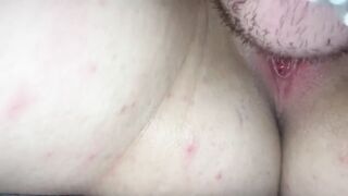 My Roommate Cums on My Pussy in the Dorm at Night