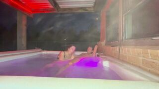 Nasty Teenagers KittyCream Gets Fucked Hard in Risky Public Pool by Stepbrother