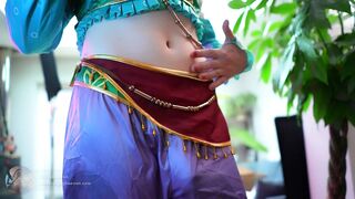 Femboy Link rides horse toy