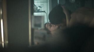 Olga Kurylenko in hot lesbian action from movie Sentinelle