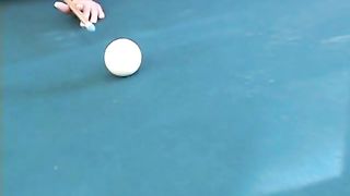 Blonde and Asian Pool Table Sex