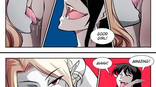 Vampire debut's  - Transformation lesbian hentai