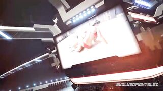 Mistress Kara sex wrestling vs Johnny Starlight gives her rough strapon sex