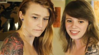 Beautiful up close orgasm faces - lesbian kissing