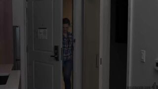 Butch bi femme fucks on first date with big dick stud