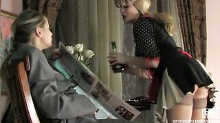 Lesbian crossdressers having anal sex