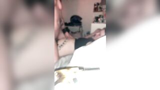 Fucking my Lesbian Girlfriend Rough and Hard with a Strap on