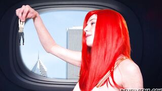 Giant Alien Girl Eats Humans