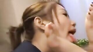 Asian lesbian foot worship