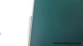 Mature teacher wants to make her two teen students lesbians!