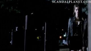 emily meade & leila george hot lesbo sex scene on scandalplanetcom