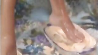 Feet and ice cream