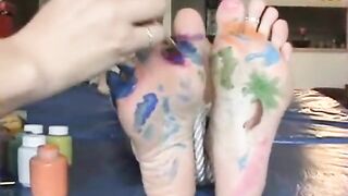 Foot Painting Tickle