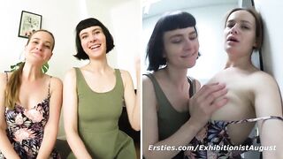 Exhibitionist August with Delfine & Sally Pt 1