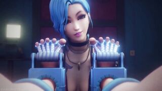 3D lesbian tickling