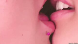 French lesbian kiss