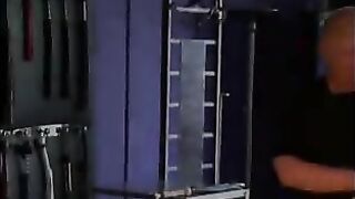Nina Hartley in bondage and BDSM action with her slave