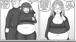 No lunch break Final episode - Weight gain comic