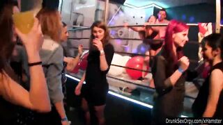 Party girls have fun in the club