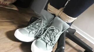 Chloe is a kinky blonde babe who likes role- play and bondage more than anything else