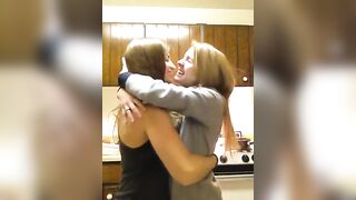 Sweet girls kiss