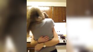 Sweet girls kiss