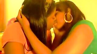 Black girls kissing