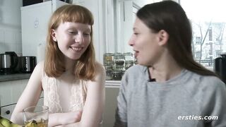 Ersties: Amateur Lesbian Couple Play With Ice