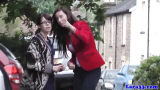 Britsh milf lures holy babe home for lez fun