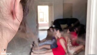 9 Latina College Girls Bound And Gagged In A Car