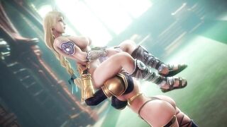 Ivy Valentine and Sophitia Alexandra lesbian sex - Soulcalibur (noname55)
