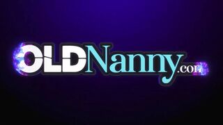 OLDNANNY Threesome lesbian licking and seductive action