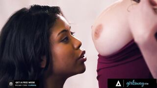 GIRLSWAY Busty MILF Lexi Luna Teaches Nia Nacci How To Play With Balls On Her Pool Table