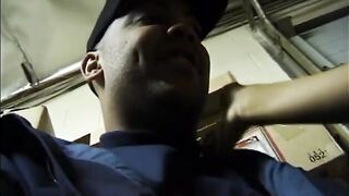 Two sexy cutties strip and make out as a stud watches