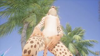 Lesbian Furry Threesome