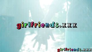 Girlfriends horny lesbian gets stranger to eat her pussy