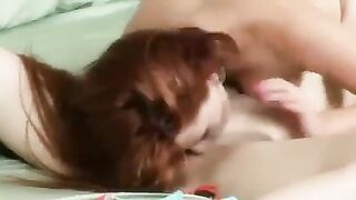 Petite redhead lezzin
