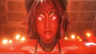 Sheva and Succubus Lesbian Orgy