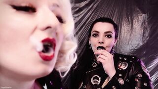 FREE video: smoking lesbian sex - rough pussy fuck - Arya Grander and Dredda Dark