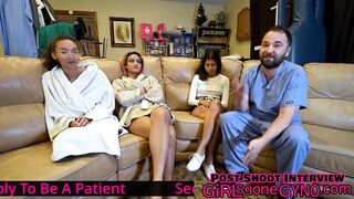 Genesis Gets 1st Gyno Exam By Nurses Aria Nicole & Channy Crossfire As Doctor Tampa Watches! Full Movie GirlsGoneGynoCom
