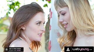 College Babe Has Some Wet Chemistry With The Kissing Booth Hottie Ivy Wolfe