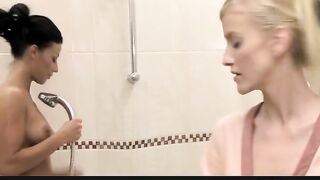 DaneJones Lesbian Shower Fantasy